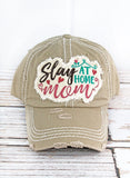 Distressed 'Slay at Home Mom' Cap