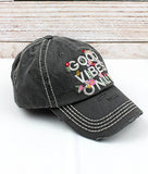 'Good Vibes Only' Cap- multiple colors