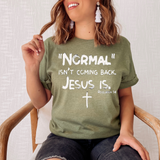 Normal isn't coming back Jesus IS