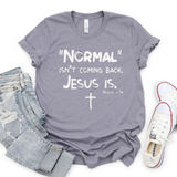 Normal isn't coming back Jesus IS