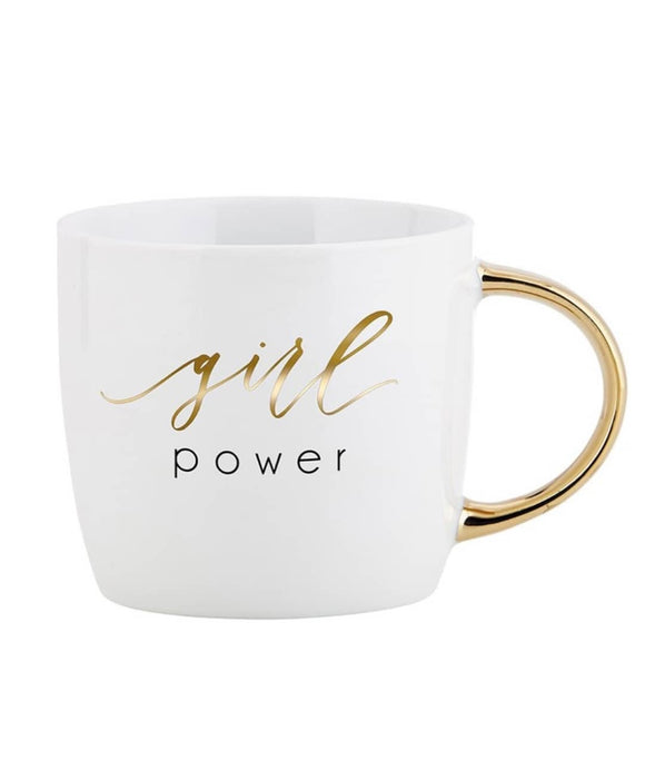 Girl Power gold mug