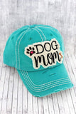 Dog Mom turquoise cap