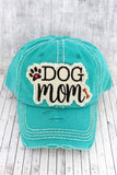 Dog Mom turquoise cap