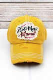Hot Mess Mama Yellow Cap