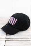 Distressed American Flag Cap (multiple colors)