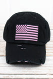 Distressed American Flag Cap (multiple colors)